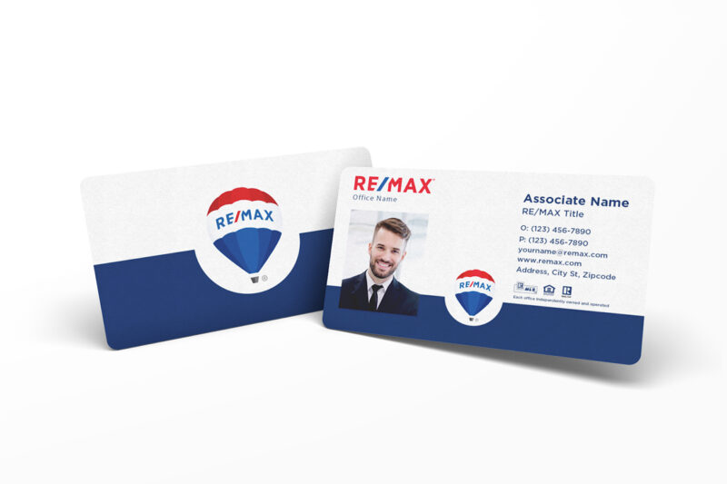White RE:MAX Photo Business Card with Split Back