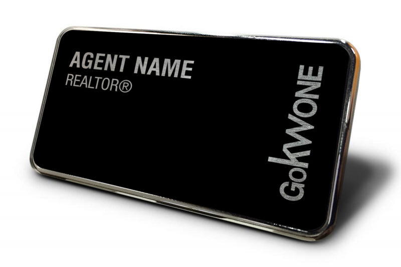 KWGOOne | Framed Name Tag - Black Block 1.5x3