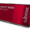 KWGOOne | Framed Name Tag - Red Block 1.5x3